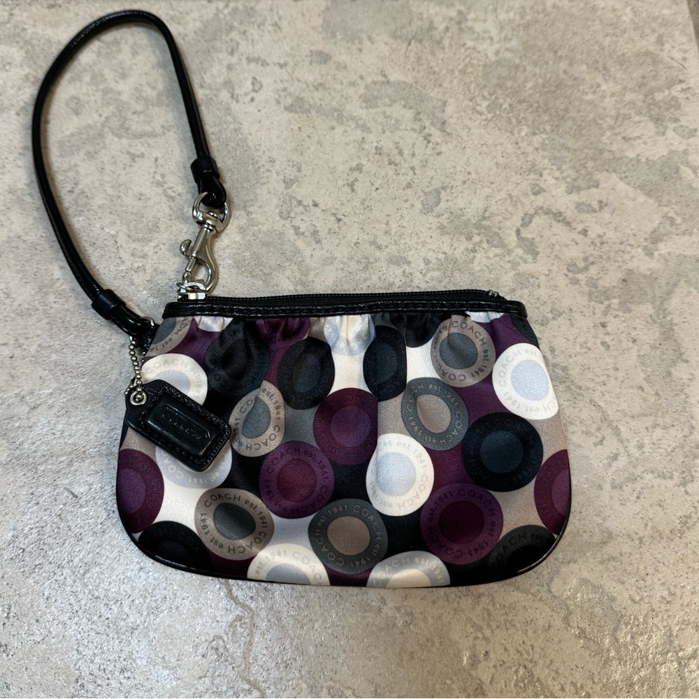 Coach Vintage Scarf Print Wristlet